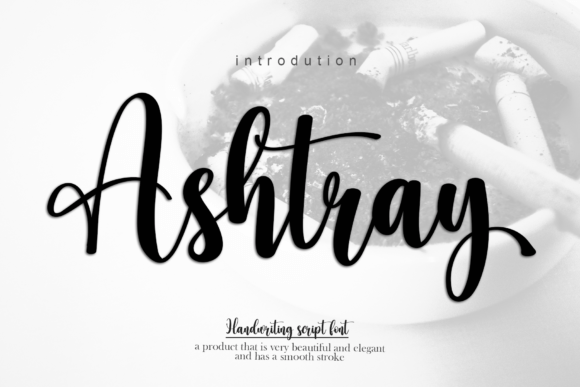 Ashtray: A Handwritten Script Font for Modern Web Design