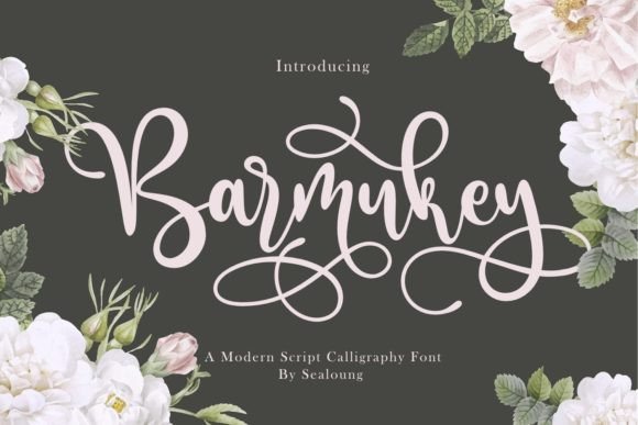 Barmukey: A Modern Script Font for Editorial Elegance