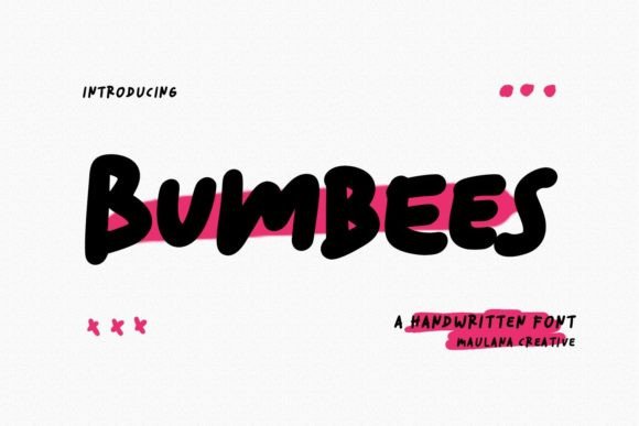 Bumbees: A Handwritten Font for Modern Editorial Design