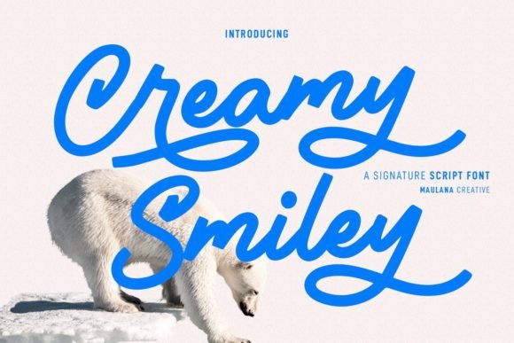 Creamy Smiley: A Handwritten Script Font That Brings Warmth to Every Maker’s Design