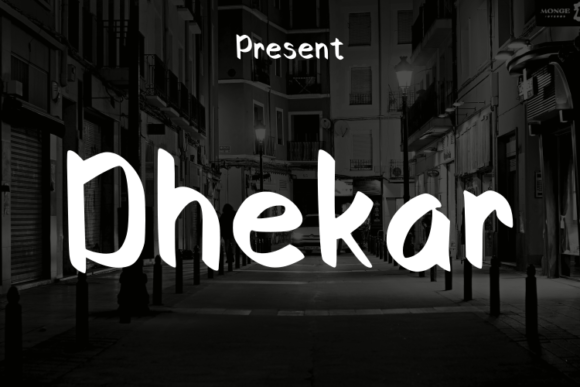 Dhekar: A Modern Script Typeface for Web Design