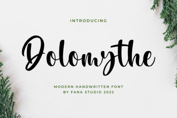 Dolomythe: Elevating Editorial Design with Elegant Script Typography