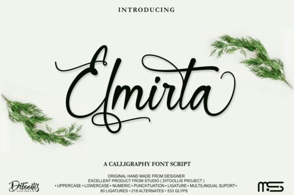 Elmirta: A Modern Calligraphy Font for Handmade Business Design