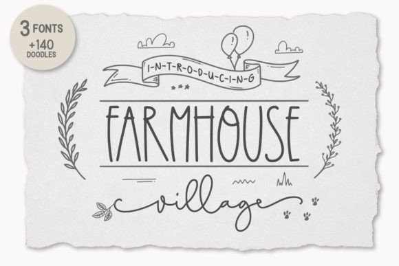 Farmhouse Village: A Playful Script Font for Modern Editorial Design