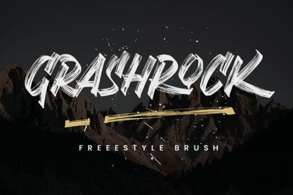 Grashrock: A Dynamic Brush Font for Bold Branding