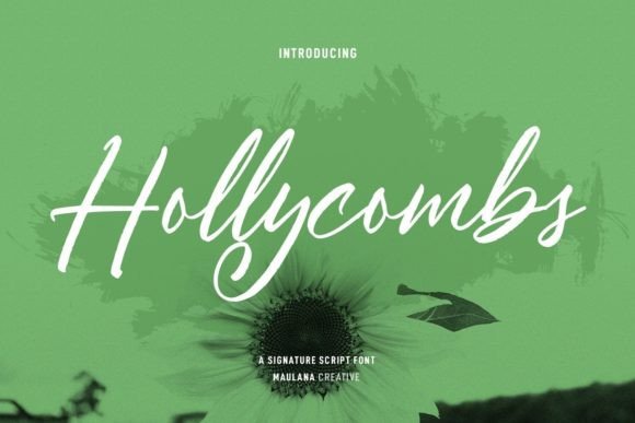 Hollycombs: A Versatile Script Font for Modern Editorial Design