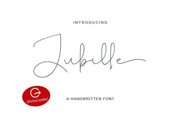 Jubille: A Graceful Handwritten Font for Elegant Editorial Design