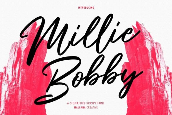 Millie Bobby: The Elegant Script Font for Branding