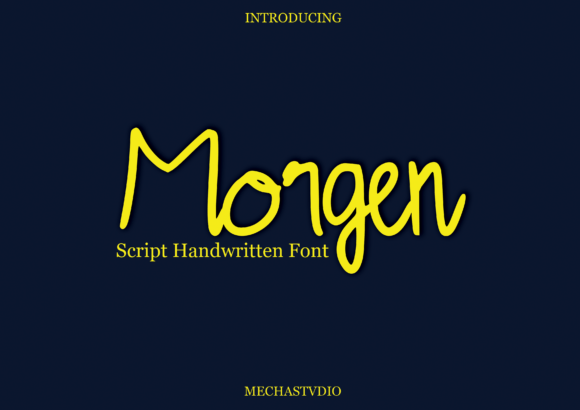 Morgen: A Playful Script Font That Elevates Modern Web Design