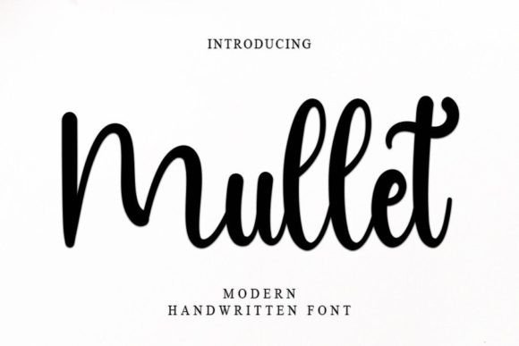 Mullet: A Timeless Handwritten Font for Crafters