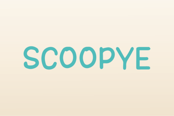 Scoopye: A Handwritten All-Caps Font That Elevates Craft and Product Design