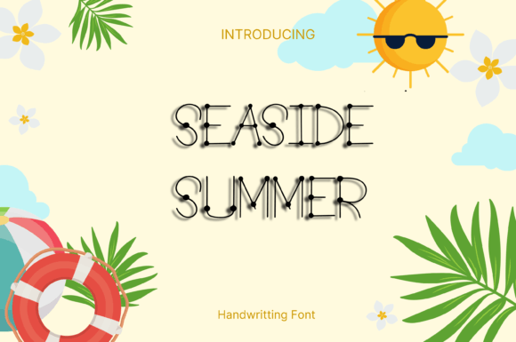 Seaside Summer: A Whimsical Handwritten Font for Web Design