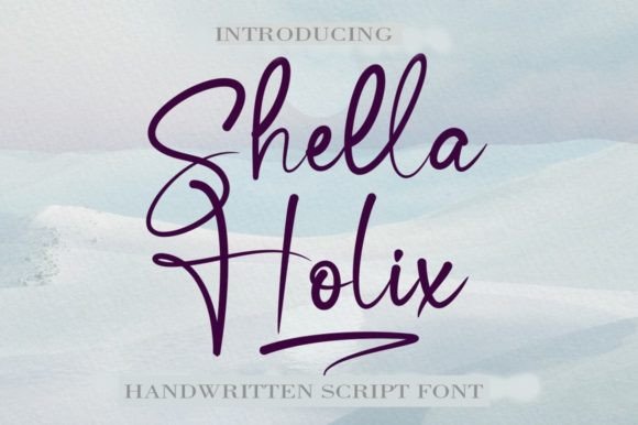 Shella Holix: The Elegant Handwritten Font for Crafters