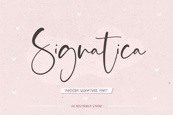 Signatica: A Handwritten Script Font for Bold Branding
