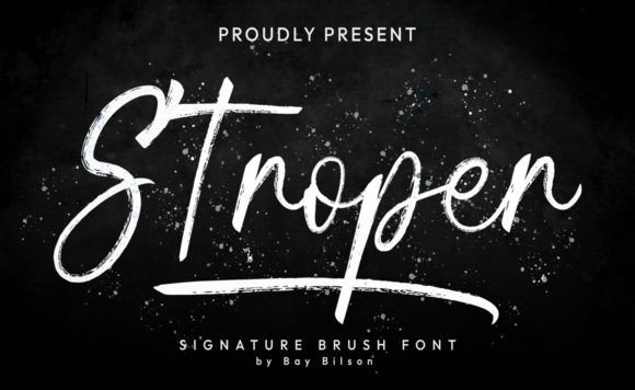 Stroper: A Modern Script Font for Editorial Design