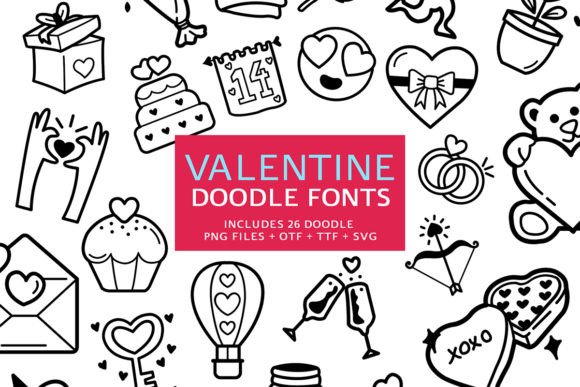 Valentine Doodle: A Modern Script Font for Marketers