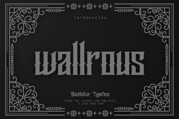 Wallrous: A Bold Blackletter for Impact-Driven Design Projects