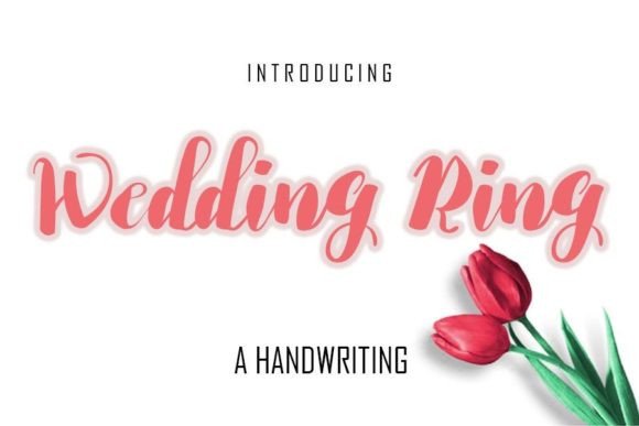 Wedding Ring: A Festive Handwritten Font for Joyful Branding Projects